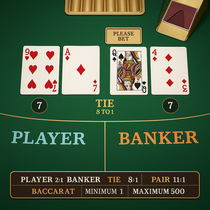 Infinity Casino - Baccarat Table Game - High Roller Classic