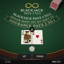Infinity Casino - Blackjack da Tavolo - Casinò Classico